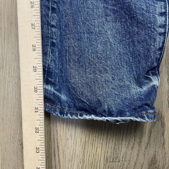 G-Star RAW Arc 3D Slim Jeans Mens 34x32 Blue Medium Wash Distressed Faded Denim - Picture 11 of 12